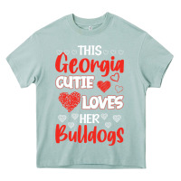 Arona this georgia cutie loves her bulldogs fun football Heavy Core Tee - minhPixels