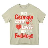 Mossy this georgia cutie loves her bulldogs fun football Heavy Core Tee - minhPixels