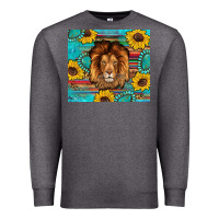 Charcoal Heather western lion tumbler Premium Sweatshirt - Artiststas