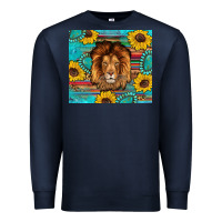 Navy western lion tumbler Premium Sweatshirt - Artiststas