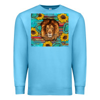 Ocean Blue western lion tumbler Premium Sweatshirt - Artiststas