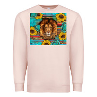 Pale Pink western lion tumbler Premium Sweatshirt - Artiststas