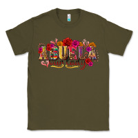 Army Green Abuela Our Lady Classic Tee - texasbilliewilder