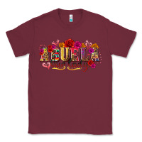 Burgundy Abuela Our Lady Classic Tee - texasbilliewilder