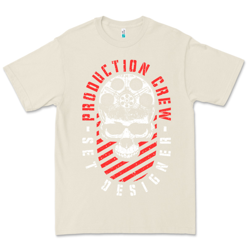 Production Crew Set Designer Movie Film Halloween Skull Premium Tee by minhPixels | Teevron