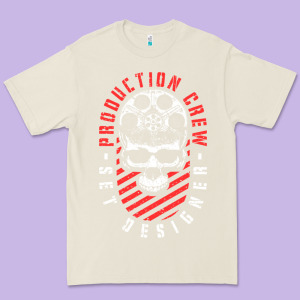 Production Crew Set Designer Movie Film Halloween Skull Premium Tee Designed By Minhpixels