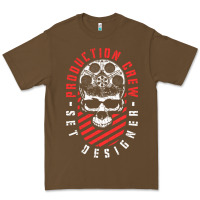 Cacao Production Crew Set Designer Movie Film Halloween Skull Premium Tee - minhPixels