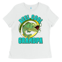 White reel cool grandpa Ladies Tee - Jasminsmagicworld