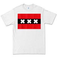 White amsterdam flag souvenir heritage travel gift t shirt Premium Tee - minhPixels
