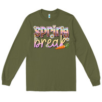 Army Green Spring break Easter Day Long Sleeve Tee - HowdyJamesFarm