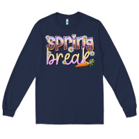 Navy Spring break Easter Day Long Sleeve Tee - HowdyJamesFarm