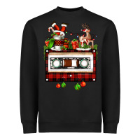 Black christmas cassette Heavyweight Sweatshirt - FaDigitalArtStudio