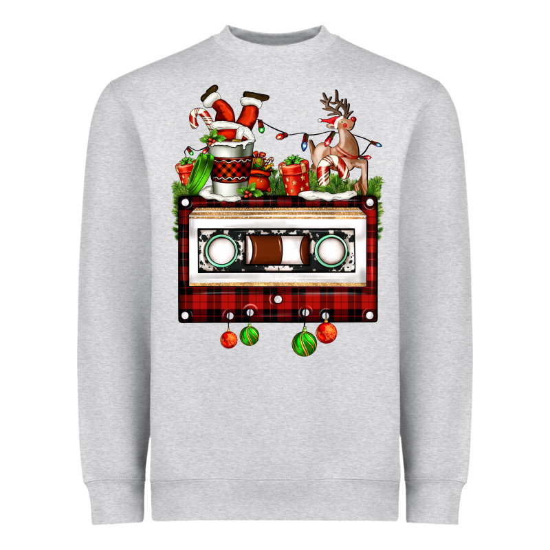 Christmas Cassette Heavyweight Sweatshirt by FaDigitalArtStudio | Teevron