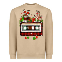 Mushroom christmas cassette Heavyweight Sweatshirt - FaDigitalArtStudio