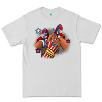 Dove Grey America afro girl sneakers Premium Tee - RanaPortraitStore