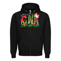 Black Christmas CNA Zipper Hoodie - CowhideDigitalArt