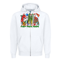 White Christmas CNA Zipper Hoodie - CowhideDigitalArt