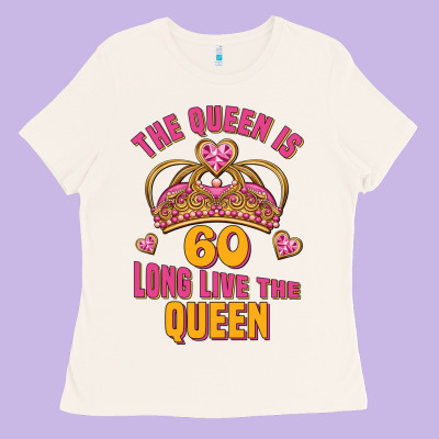 The Queen Is 60 Long Live The Queen Ladies Tee Designed By Jasminsmagicworld