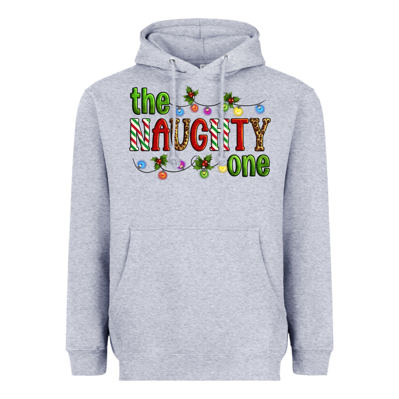 The Naughty One Christmas Heavyweight Hoodie by Artiststas | Teevron