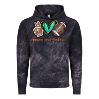 Cloud Black Peace love football Vintage Hoodie - HowdyJamesFarm
