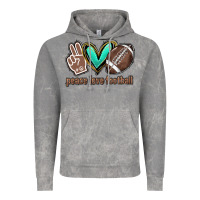 Cloud Rock Peace love football Vintage Hoodie - HowdyJamesFarm
