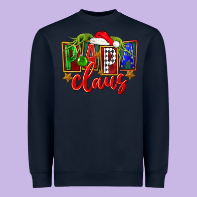 Christmas Papa Claus Heavyweight Sweatshirt Designed By Fadigitalartstudio