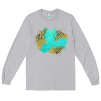 Moon Dust turquoise leopard patch Long Sleeve Tee - Jasminsmagicworld