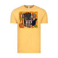 Vintage Mustard crow and deer hunting fall camouflage Vintage Tee - TumblerDesignByShophia