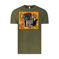 Vintage Olive crow and deer hunting fall camouflage Vintage Tee - TumblerDesignByShophia