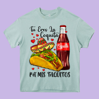 Tu Eres La Coquita Pa Mis Taquitos Heavy Core Tee Designed By Lillyallendesigns