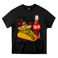 Black tu eres la coquita pa mis taquitos Heavy Core Tee - LillyAllenDesigns