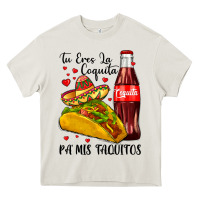 Cream tu eres la coquita pa mis taquitos Heavy Core Tee - LillyAllenDesigns