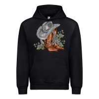 Black gray cowgirl and roses Urban Hoodie - AdoDesignShop