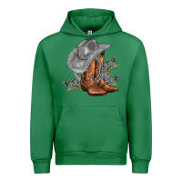 Emerald gray cowgirl and roses Urban Hoodie - AdoDesignShop