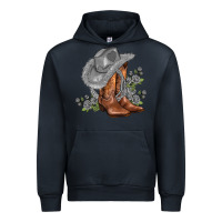 Navy gray cowgirl and roses Urban Hoodie - AdoDesignShop
