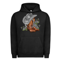 Pigment Black gray cowgirl and roses Urban Hoodie - AdoDesignShop