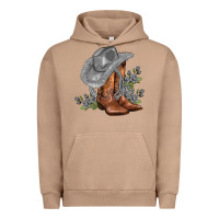Pigment Burro gray cowgirl and roses Urban Hoodie - AdoDesignShop