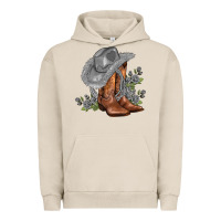 Pigment French Oak gray cowgirl and roses Urban Hoodie - AdoDesignShop