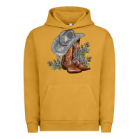 Pigment Peanut Butter gray cowgirl and roses Urban Hoodie - AdoDesignShop