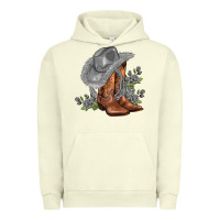 Pigment Pistachio gray cowgirl and roses Urban Hoodie - AdoDesignShop