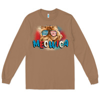 Toasted Coconut meowica 4th of july Long Sleeve Tee - CowGirlArtShop