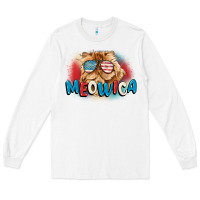 White meowica 4th of july Long Sleeve Tee - CowGirlArtShop