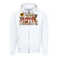 White Busy Raising Ballers Zipper Hoodie - CowhideDigitalArt