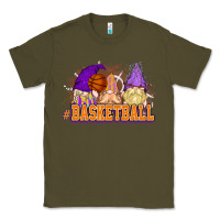 Army Green Basketball gnomes Classic Tee - NancyCooperArtShop