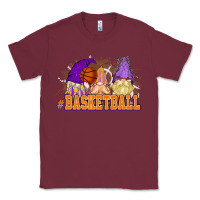 Burgundy Basketball gnomes Classic Tee - NancyCooperArtShop