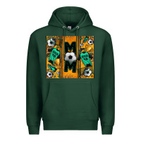 Sports Green soccer mom tumbler Premium Hoodie - Jasminsmagicworld