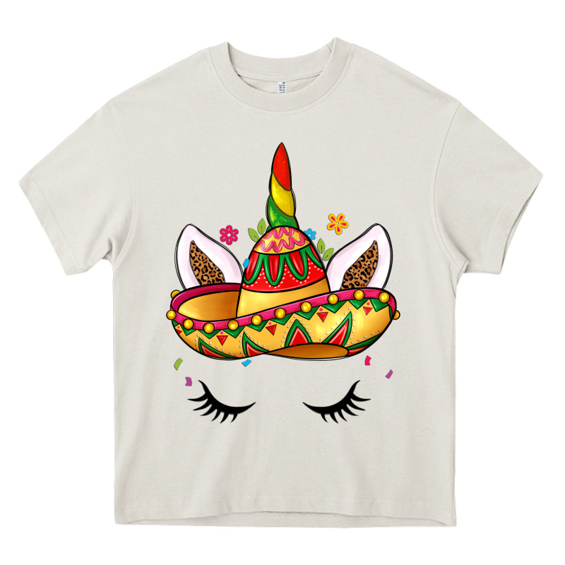 Unicorn And Sombrero Heavy Core Tee by LillyAllenDesigns | Teevron