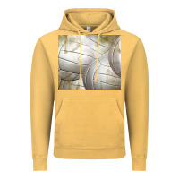 Vintage Mustard distressed volleyball pattern Vintage Hoodie - TumblerDesignByShophia