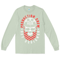 Matcha Production Crew Set Designer Movie Film Halloween Skull Long Sleeve Tee - minhPixels