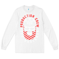 White Production Crew Set Designer Movie Film Halloween Skull Long Sleeve Tee - minhPixels
